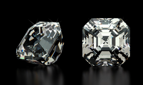 Lily Arkwright asscher lab diamond rings